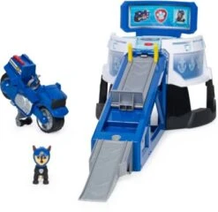 Paw Patrol Moto Pups HQ-Spielset Mit Sound-Effekten Und Exklusiver Chase-Figur Mit Motorrad, Hauptquartier, Ab 3 Jahren, Spielzeug