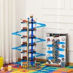 HOMCOM Kinder Parkhaus Mit Spiralrampe -Otto 23785654 04