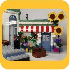 MyBrickZ Klemmbausteineset Großer Bahnhof Mit Niedlichem Blumenladen -Otto 24326057 03