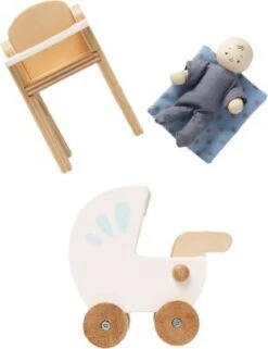 Le Toy Van Babysitter Set + Baby Aus Holz