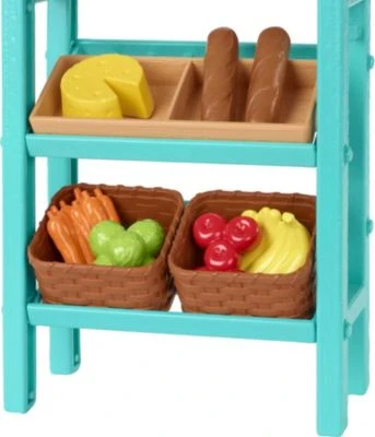 Barbie Spaß Auf Dem Bauernhof Bauernmarkt Spielset, Barbie-Puppe (blond), Marktstand, Kasse, Gemüse, Brot, Käse Und Blumen, Für Kinder Ab 3 Jahren 5 Barbie Spaß Auf Dem Bauernhof Bauernmarkt Spielset, Barbie-Puppe (blond), Marktstand, Kasse, Gemüse, Brot, Käse Und Blumen, Für Kinder Ab 3 Jahren – Bild 3