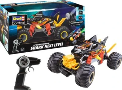 RC Monster Truck "Shark Next Level" Mit , Revell Control Ferngesteuertes Auto Mit Dampf- Und Lichteffekten Im Maßstab 1:16, 39 Cm 3 RC Monster Truck "Shark Next Level" Mit , Revell Control Ferngesteuertes Auto Mit Dampf- Und Lichteffekten Im Maßstab 1:16, 39 Cm