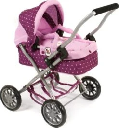 CHIC 2000 Mini-Kuschel-Puppenwagen SMARTY, Dots Bombeere