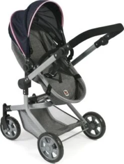 CHIC 2000 Kombi-Puppenwagen MIKA, Melange Grau-navy 10 CHIC 2000 Kombi-Puppenwagen MIKA, Melange Grau-navy -Otto 24957656 03