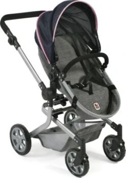 CHIC 2000 Kombi-Puppenwagen MIKA, Melange Grau-navy 11 CHIC 2000 Kombi-Puppenwagen MIKA, Melange Grau-navy -Otto 24957656 04