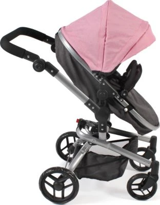 CHIC 2000 Kombi-Puppenwagen YOLO, Melange Rosa 6 CHIC 2000 Kombi-Puppenwagen YOLO, Melange Rosa – Bild 4