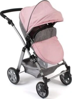 CHIC 2000 Kombi-Puppenwagen NELE, Melange Grau-rosa 10 CHIC 2000 Kombi-Puppenwagen NELE, Melange Grau-rosa -Otto 24957741 03