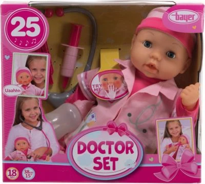 BAYER Doktor Puppe 38cm Set 8 BAYER Doktor Puppe 38cm Set – Bild 6