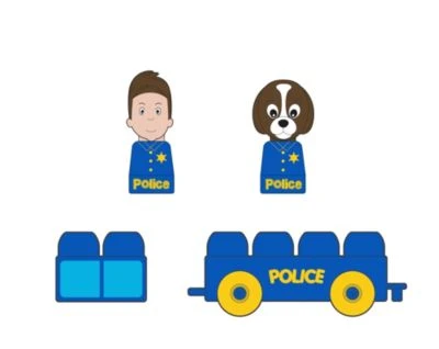 Tutor Blocks Meine Ersten Magnetbausteine Polizei 5 Tutor Blocks Meine Ersten Magnetbausteine Polizei – Bild 3