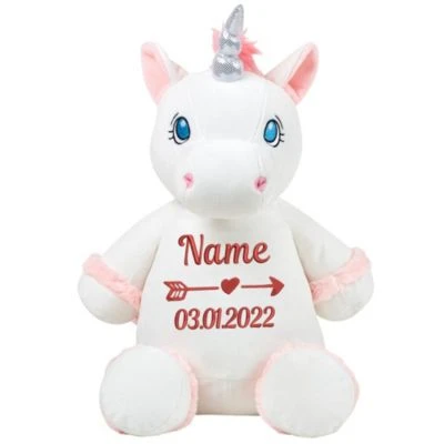 Elefantasie Stofftier Einhorn Bestickt Personalisiert 4 Elefantasie Stofftier Einhorn Bestickt Personalisiert – Bild 2
