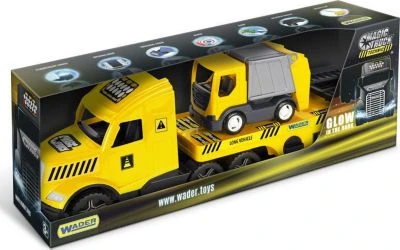 Wader Magic Truck Technic Abschleppwagen Mit Muellwagen 4 Wader Magic Truck Technic Abschleppwagen Mit Muellwagen – Bild 2