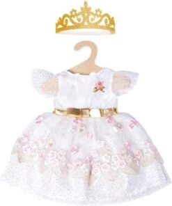 Heless Puppen-Prinzessinnenkleid Kirschblüte Mit Goldener Krone, Gr. 35-45