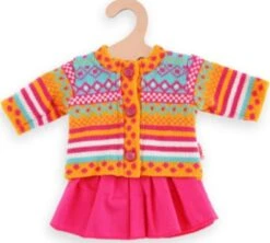 Heless Puppen-Strickjacke Und Röckchen Jolly Gr. 35-45 Cm