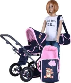 KNORRTOYS.COM Puppenwagen Ruby - Navy Pink Bear 11 KNORRTOYS.COM Puppenwagen Ruby - Navy Pink Bear -Otto 26106741 04