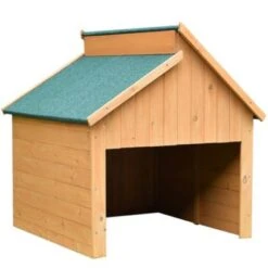 Mucola Rasenrobotor Garage Mähroboter Holzgarage Rasenmäher 77x103x46cm