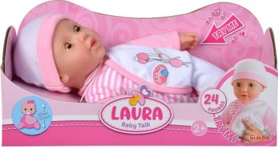 Laura Baby Talk - Weichkörperpuppe Mit Sound, 30 Cm 5 Laura Baby Talk - Weichkörperpuppe Mit Sound, 30 Cm – Bild 3