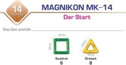 MAGNIKON Magnetische Bausteine, Magnetbau-Set Der Start, 14-Teilig, Standardgröße, Konstruktion Blöcke, Magnetbaukästen, Konstruktionsspielzeug, Magnetbausteine 13 MAGNIKON Magnetische Bausteine, Magnetbau-Set Der Start, 14-Teilig, Standardgröße, Konstruktion Blöcke, Magnetbaukästen, Konstruktionsspielzeug, Magnetbausteine -Otto 26578553 06