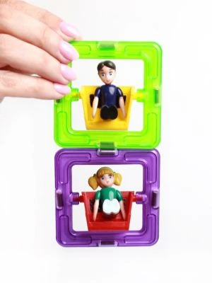 MAGNIKON Magnetische Bausteine Mädchen Und Junge, Zusatzteile, Ergänzungsset, Standardgröße 4 MAGNIKON Magnetische Bausteine Mädchen Und Junge, Zusatzteile, Ergänzungsset, Standardgröße – Bild 2