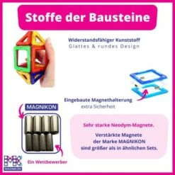 MAGNIKON Magnetische Bausteine Mädchen Und Junge, Zusatzteile, Ergänzungsset, Standardgröße 11 MAGNIKON Magnetische Bausteine Mädchen Und Junge, Zusatzteile, Ergänzungsset, Standardgröße -Otto 26669007 05