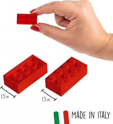 Simba Blox 100 Rote 8er Steine In Dose 4 Simba Blox 100 Rote 8er Steine In Dose – Bild 2