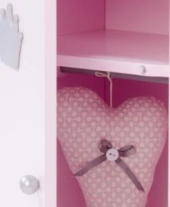 Roba Puppenkleiderschrank Prinzessin Sophie Inkl. Kleiderstange Und Boden, 2-türig, Rosa Lackiert -Otto 27199112 04