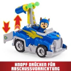 PAW Patrol, Rescue Knights Basis Fahrzeug Spielzeugauto Von Chase Mit Welpenfigur, Spielzeug Geeignet Für Kinder Ab 3 Jahren -Otto 27330018 04