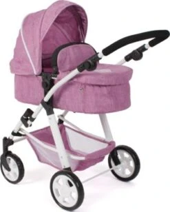 CHIC 2000 Kombi-Puppenwagen NELE, Jeans Pink