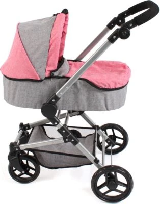 CHIC 2000 Kombi-Puppenwagen FIDES 3 In 1, Melange Pink 5 CHIC 2000 Kombi-Puppenwagen FIDES 3 In 1, Melange Pink – Bild 3