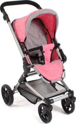 CHIC 2000 Kombi-Puppenwagen FIDES 3 In 1, Melange Pink 6 CHIC 2000 Kombi-Puppenwagen FIDES 3 In 1, Melange Pink – Bild 4