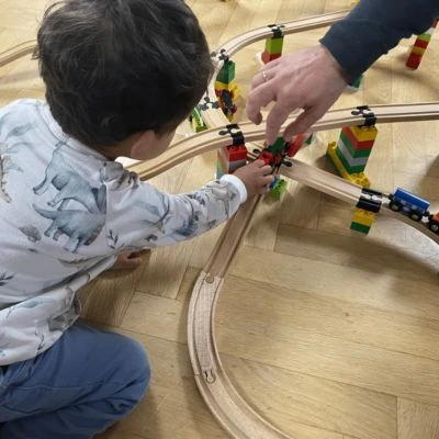 TOY2 Baumeister Paket - 22 Track Connectors, Schienenzubehör Holzeisenbahn Builder Set 8 TOY2 Baumeister Paket - 22 Track Connectors, Schienenzubehör Holzeisenbahn Builder Set – Bild 6