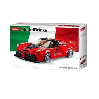 Sluban Klemmbausteine Italienischer Sportwagen (262 Teile) 3 Sluban Klemmbausteine Italienischer Sportwagen (262 Teile)