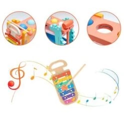 BeebeeRun® 3 In 1 Kugelbahn & Xylophon & Klopfbank Giraffe Holzspielzeug 12 BeebeeRun® 3 In 1 Kugelbahn & Xylophon & Klopfbank Giraffe Holzspielzeug -Otto 27789958 05