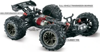 Absima 1:16 EP Truggy RACER Schwarz/orange 4WD RTR 4 Absima 1:16 EP Truggy RACER Schwarz/orange 4WD RTR – Bild 2