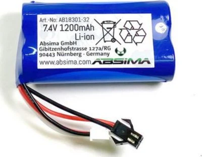 Absima Li-Ion Batterie Pack (7.4 1200mAh) 3 Absima Li-Ion Batterie Pack (7.4 1200mAh)