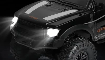 Amewi Dirt Climbing PickUp Crawler 4WD 1:10 RTR Schwarz 5 Amewi Dirt Climbing PickUp Crawler 4WD 1:10 RTR Schwarz – Bild 3