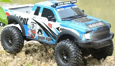 Amewi Dirt Climbing PickUp Race Crawler 4WD 1:10 RTR Blau 4 Amewi Dirt Climbing PickUp Race Crawler 4WD 1:10 RTR Blau – Bild 2