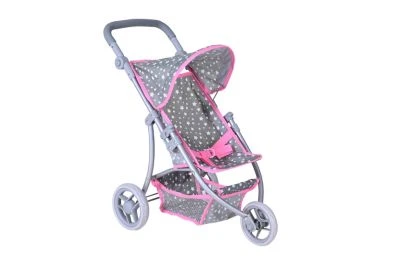 KNORR Toys Puppenbuggy Jogger Lio - "Star Grey" 4 KNORR Toys Puppenbuggy Jogger Lio - "Star Grey" – Bild 2