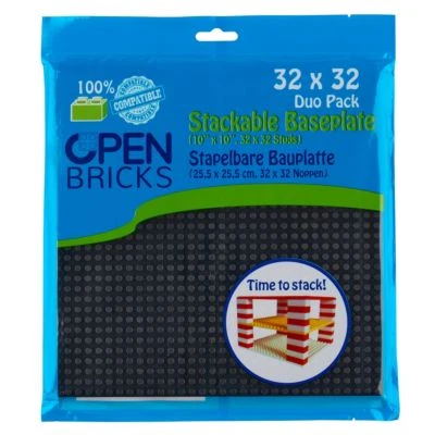 Open Bricks Baseplate 32x32 Black (2) 3 Open Bricks Baseplate 32x32 Black (2)