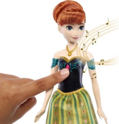 MATTEL Disney Die Eiskönigin Spielzeug, Singende Anna-Puppe 6 MATTEL Disney Die Eiskönigin Spielzeug, Singende Anna-Puppe – Bild 4