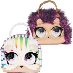 2er-Set Micro Purse Pets Mini-Tasche: Igel + Tiger