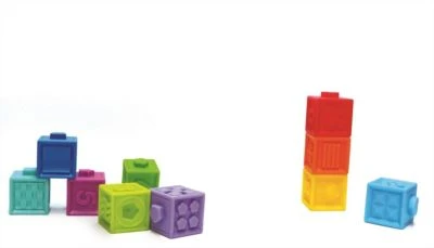 Edushape -texturierte Pop-Blöcke - NEU 3 Edushape -texturierte Pop-Blöcke - NEU