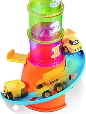 BB Junior Spielset Stacking Crane 5-in1 Inkl. Volvo Kipper (9cm) 6 BB Junior Spielset Stacking Crane 5-in1 Inkl. Volvo Kipper (9cm) – Bild 4
