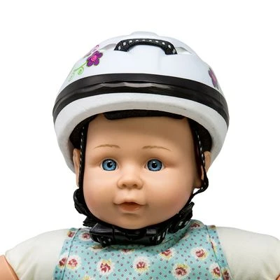 MINI MOMMY Fahrradhelm Für Puppen – Weiss 4 MINI MOMMY Fahrradhelm Für Puppen – Weiss – Bild 2