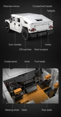 CADA Humvee (1386 Teile) 7 CADA Humvee (1386 Teile) – Bild 5