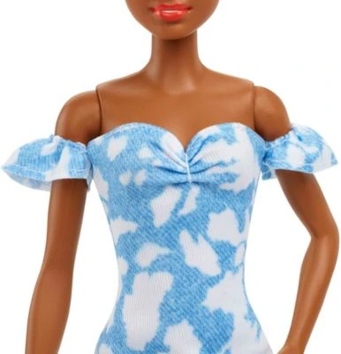 Barbie Fashionistas Puppe Im Schulterfreien Gebleichten Jeanskleid 6 Barbie Fashionistas Puppe Im Schulterfreien Gebleichten Jeanskleid – Bild 4