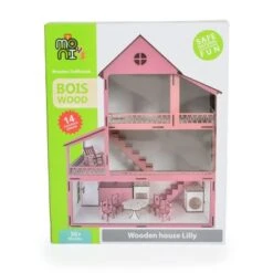 MONI Holz-Puppenhaus Lilly EV10, 3 Ebenen 14-tlg. Möbel-Set Fertig Montiert Puppenhäuser 13 MONI Holz-Puppenhaus Lilly EV10, 3 Ebenen 14-tlg. Möbel-Set Fertig Montiert Puppenhäuser -Otto 29682447 06