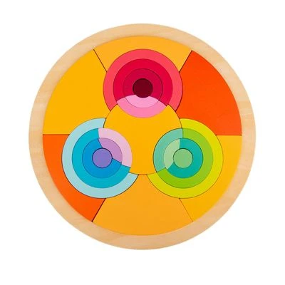 Brighten Bausteinspielzeug Für Kinder Regenbogenblöcke, Tangram 3 Brighten Bausteinspielzeug Für Kinder Regenbogenblöcke, Tangram