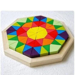 Brighten Bausteinspielzeug Für Kinder Regenbogenblöcke, Tangram 11 Brighten Bausteinspielzeug Für Kinder Regenbogenblöcke, Tangram -Otto 29722497 05