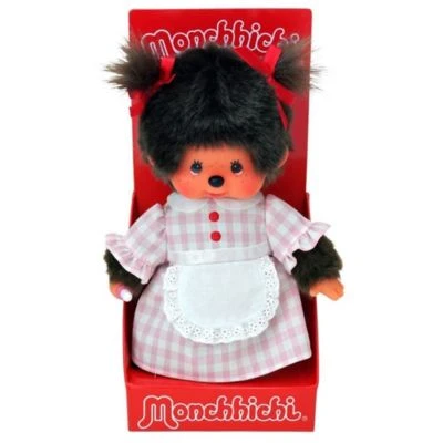 Kellnerin | 20 Cm | Puppe | Mädchen | Bedienung Im Karierten Kleid 5 Kellnerin | 20 Cm | Puppe | Mädchen | Bedienung Im Karierten Kleid – Bild 3