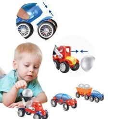Syntek Technisches Fahrzeugmodell Für Kinder Pädagogisches Magnetisches Spleißspielzeug -Otto 29801720 03